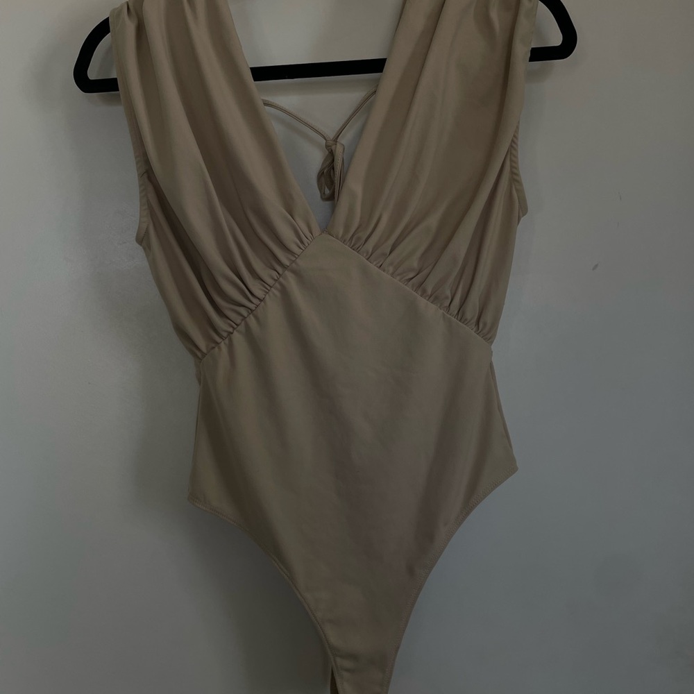 Never worn| Light Tan One Piece Swimsuit| Size S